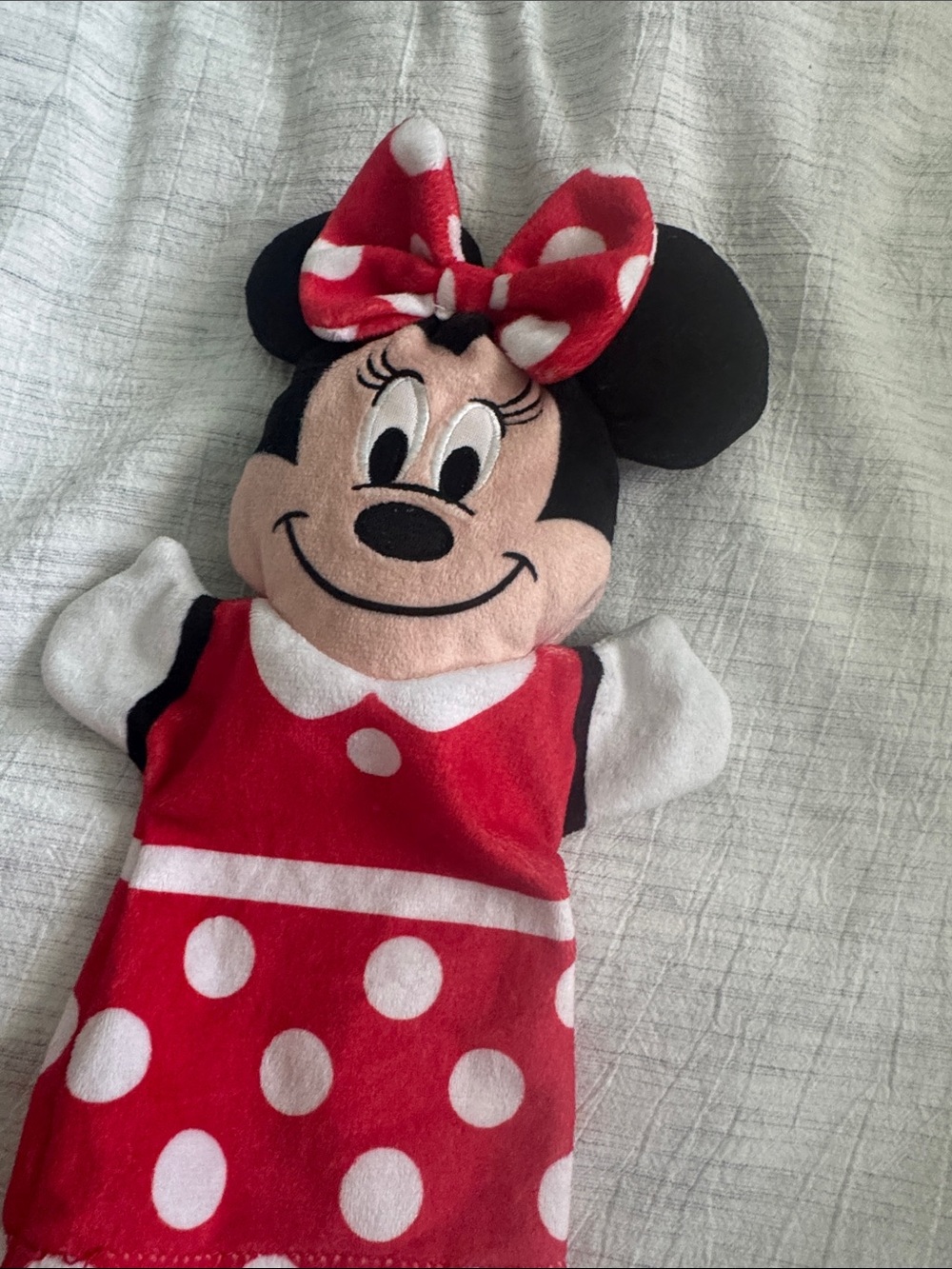 Melissa & Doug Red and White Polka Dot Character Hand Puppet